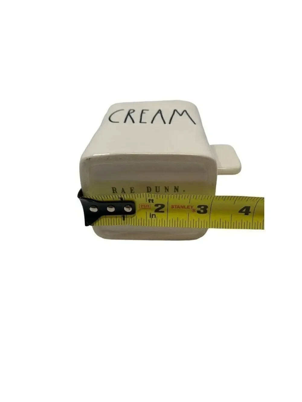 Rae Dunn CREAM White Ceramic Stoneware Coffee LL Large Letters Farmhouse Coffee